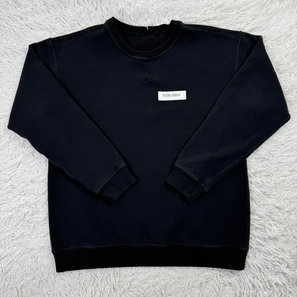 Lululemon Sweater Womens XL Black All Yours Crew Fleece Pullover Sweatshirt